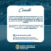 Câmara de Porto Nacional abre ano legislativo de 2025 com sessão solene