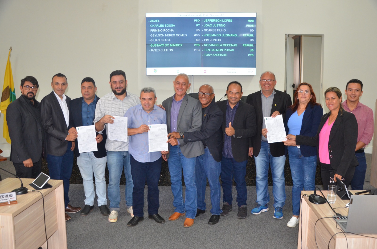 Câmara Municipal assina protocolo de intenção para construção de nova sede do legislativo Em Porto Nacional