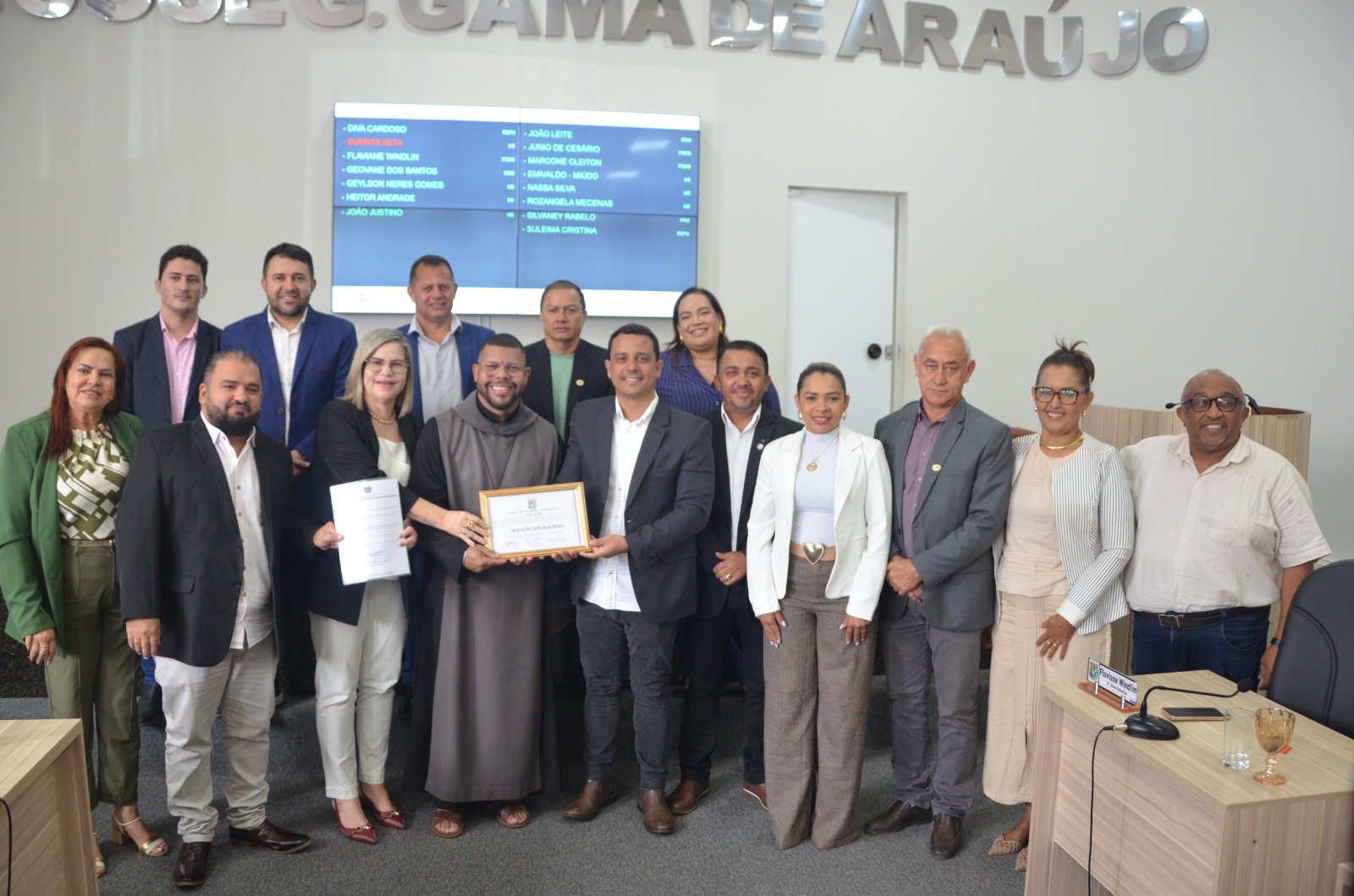 Câmara Municipal Concede Título de Cidadão Portuense ao Líder Católico Frei Wilson Balbino