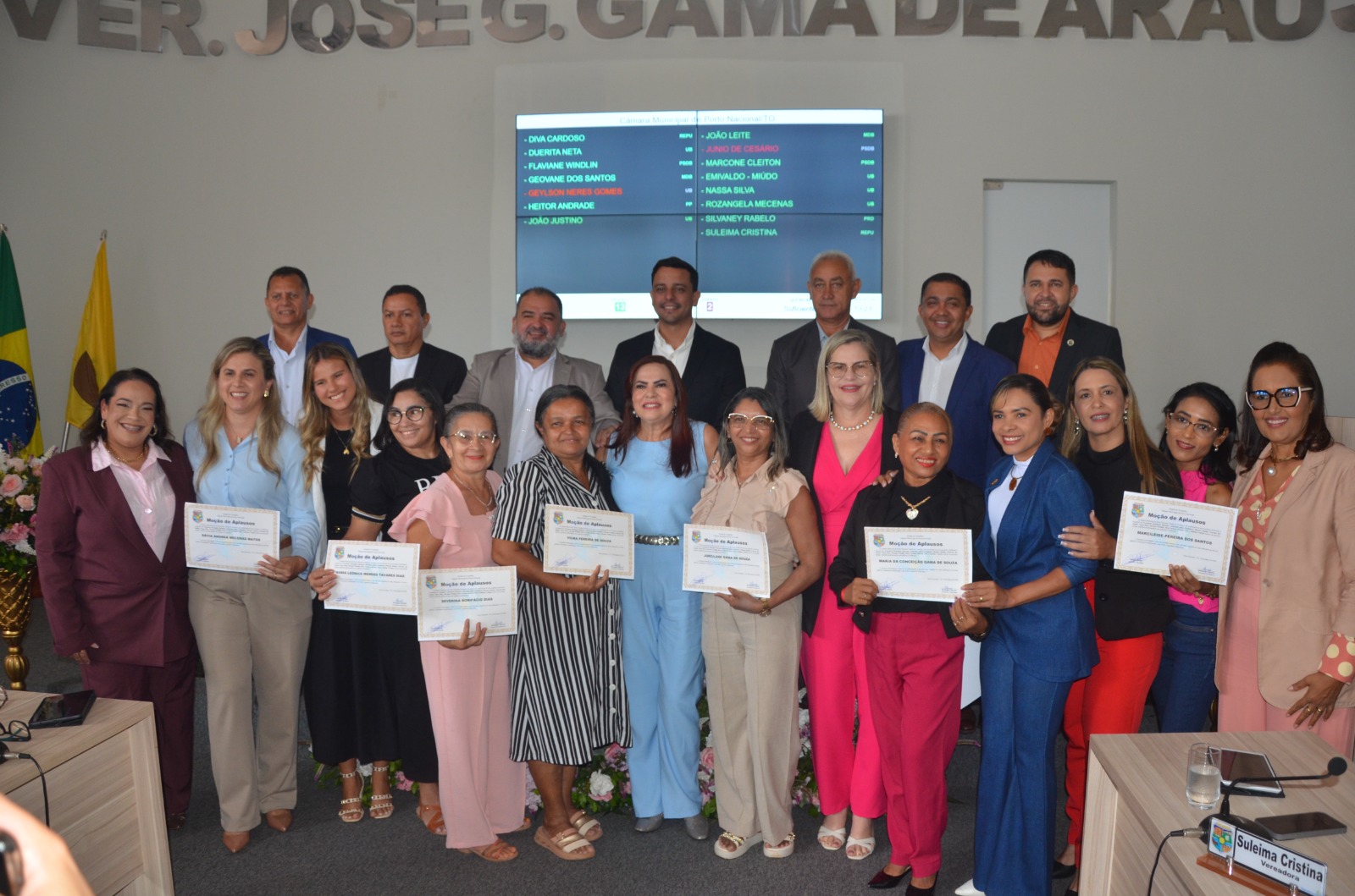 Câmara Municipal de Porto Nacional celebra o Mês da Mulher com Sessão Solene que homenageia personalidades femininas