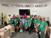 Folia das Mulheres da Paróquia Cristo Operária é recebida na Câmara de Porto Nacional