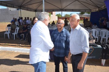 Vereador Tenente Salmon Pugas juntamente com o vice-governador, Laurez Moreira e o vereador João Justino
