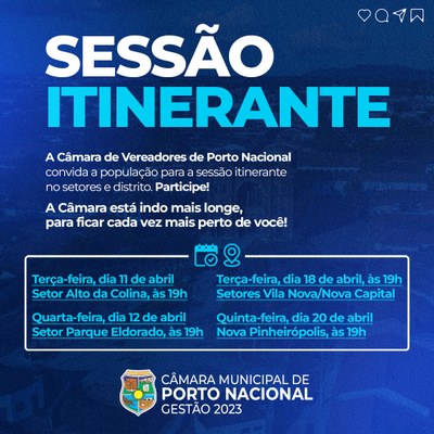 Sessões Itinerantes