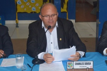 Vereador Charles Sousa, Presidente da Casa de Leis
