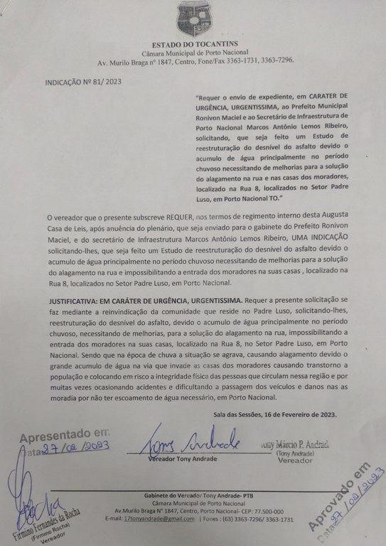 Indicação Nº081/2023