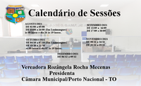 Calendário das Sessões Ordinárias