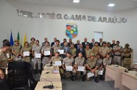 Câmara Municipal presta homenagem a militares do 5º BPM que participaram da Operação Canguçu 