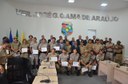 Câmara Municipal presta homenagem a militares do 5º BPM que participaram da Operação Canguçu 